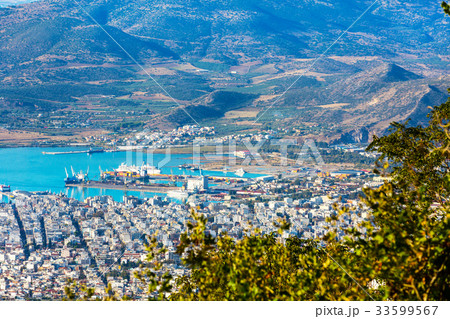 Volos city view from Pelion mount, Greece 33599567