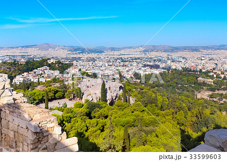Athens skyline, church Agia Marina, Greece Athens skyline, church Agia Marina, Greece 33599603