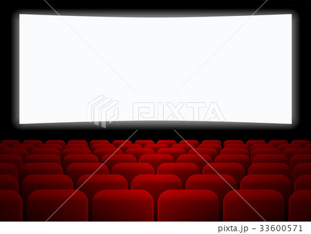 Rows of red seats 33600571