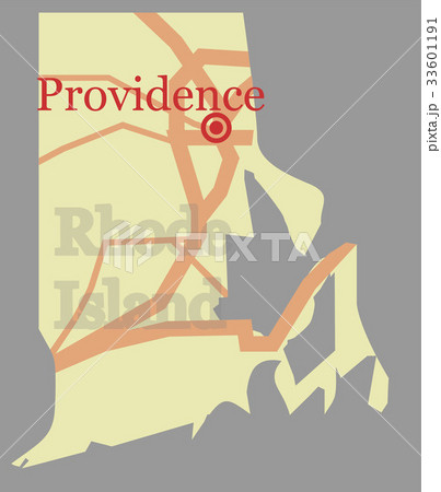 Rhode Island vector State Map Rhode Island vector State Map 33601191