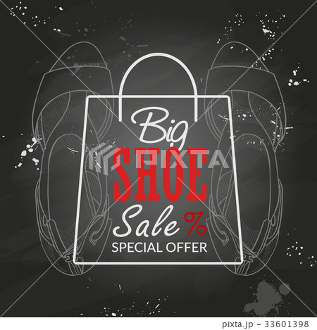 Fashion vector sketch womens shoes. 33601398