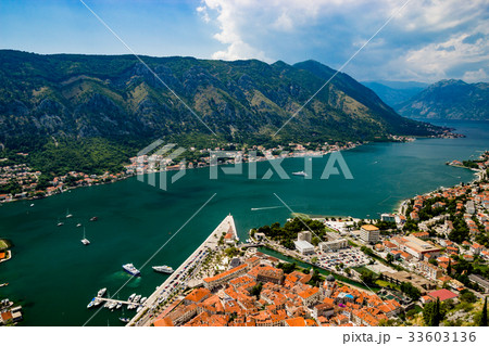 Magnificent view of Kotor Bay Montenegro Magnificent view of Kotor Bay Montenegro 33603136