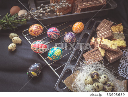 Traditional Ukrainian Easter Still Life Traditional Ukrainian Easter Still Life 33603689