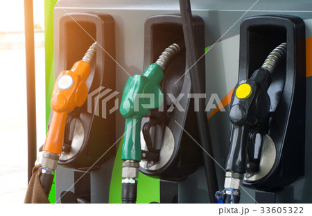 Fuel dispenser at a gasoline station Fuel dispenser at a gasoline station 33605322
