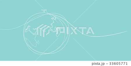 One line drawing of world environment protection 33605771