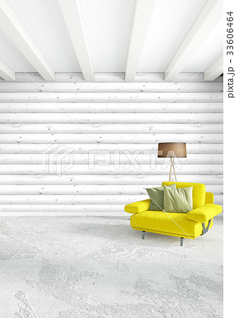 Minimal bedroom Interior design wood wall, yellow Minimal bedroom Interior design wood wall, yellow 33606464