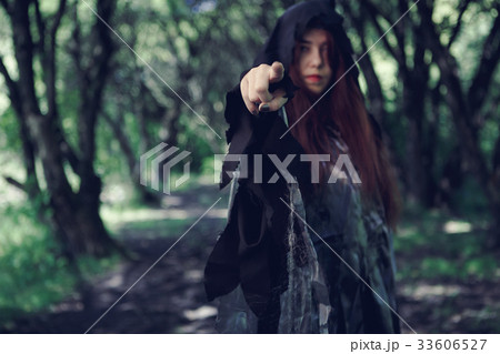 Foto of forest with witch 33606527