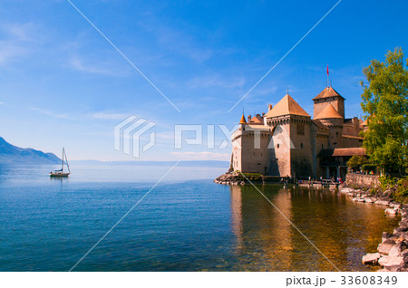 Chillon castle, Lake Geneva, Montreux, Switzerland 33608349