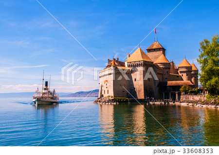 Chillon castle, Lake Geneva, Montreux, Switzerland 33608353