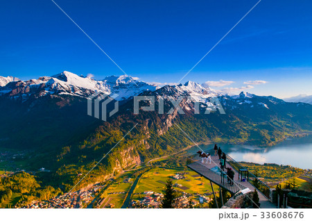 Interlaken and Swiss Alps from Harder Kulm Interlaken and Swiss Alps from Harder Kulm 33608676