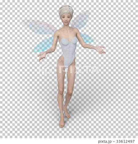 可愛的童話仙女天使perming3DCG插圖素材 可愛的童話仙女天使perming3DCG插圖素材 33612497
