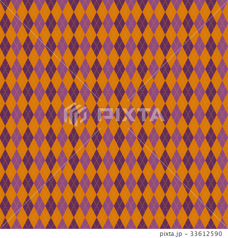 アーガイルチェック柄のシームレスパターン背景素材のイラスト素材