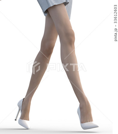 レッグケアイメージ 綺麗な女性の脚 perming3DCGイラスト素材 レッグケアイメージ 綺麗な女性の脚 perming3DCGイラスト素材 33612603