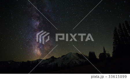 Mount Rainier and Milkyway Mount Rainier and Milkyway 33615899