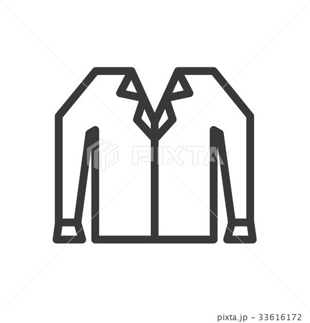 shirts Office uniform vector line icon shirts Office uniform vector line icon 33616172