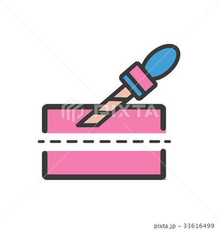Cutter icon cartoon style 33616499