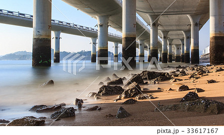 Xiamen Yanwu Bridge Sunset Scenery Xiamen Yanwu Bridge Sunset Scenery 33617167