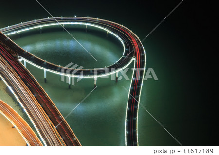 Xiamen Yanwu Bridge Night Scenery Xiamen Yanwu Bridge Night Scenery 33617189