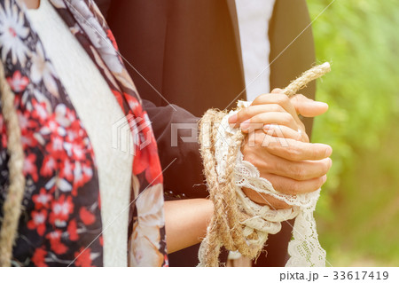 Bride and Groom Tied up together, Deep Connection 33617419