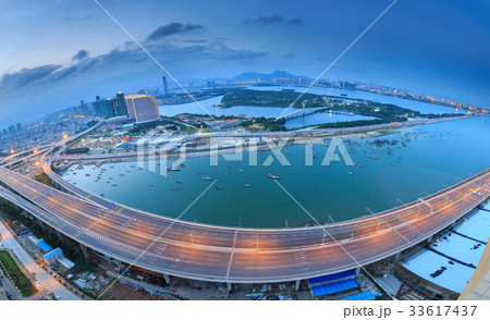 Xiamen Xinglin Bridge Seascape Xiamen Xinglin Bridge Seascape 33617437