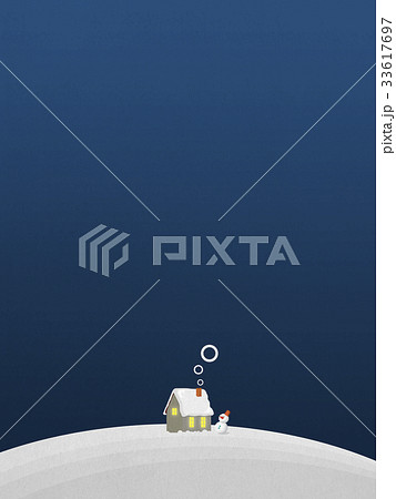 丘にある家　冬 33617697