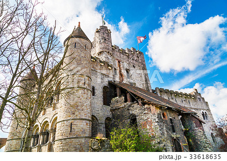 Gravensteen castle in Ghent, Belgium 33618635