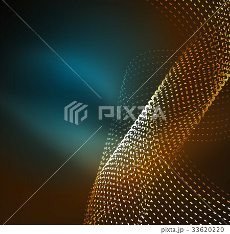 Vector wave particles background Vector wave particles background 33620220
