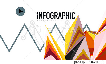 Modern triangle presentation template 33620862