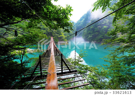 【静岡県・秘境】夢の吊り橋 寸又峡（コピースペース） 33621613