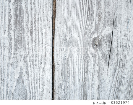 Old grunge white wood texture for background. 33621974