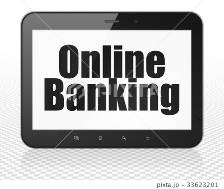 Banking concept: Tablet Pc Computer with Online Banking concept: Tablet Pc Computer with Online 33623201