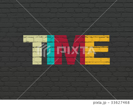 Time concept: Time on wall background 33627468
