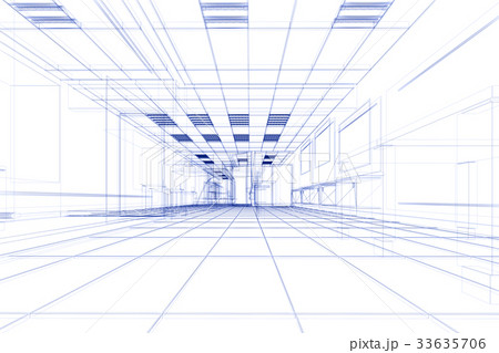 Bank interior 3d rendering 33635706