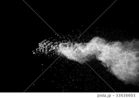 Abstract design of white powder cloud. 33636603