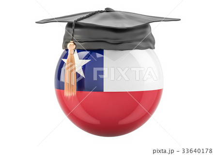 education and study in Chile concept, 3D rendering education and study in Chile concept, 3D rendering 33640178