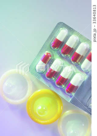 Rubber condom contraceptive 33640813