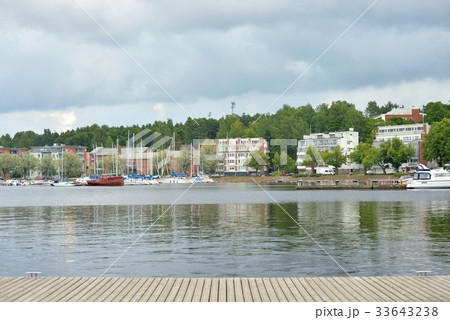 View of Lake Saimaa and the city of Lappeenranta. 33643238