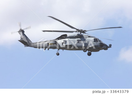米フロリダ州の密林上空を飛行する米海軍の艦載機SH-60Bシーホーク対潜ヘリコプター 33643379