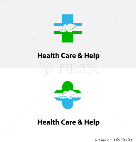 Medical cross icon & hand icon.Medical center 33645258