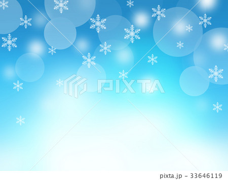 クリスマス　クリスマスツリー　雪の結晶　クリスマス背景 33646119