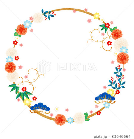年賀状素材-フレーム 33646664