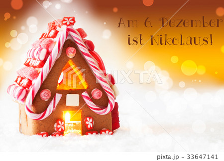 Gingerbread House, Nikolaus Means Nicholas Day 33647141