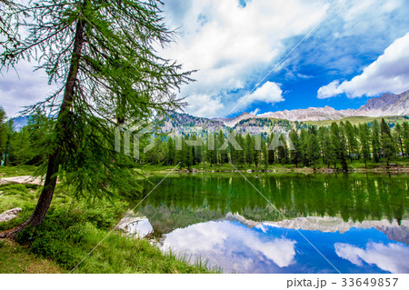 Landscape at the San Pellegrino Pass, Dolomites 33649857