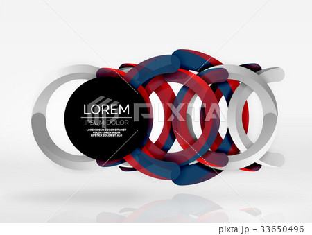 Modern 3d ring vector abstract background Modern 3d ring vector abstract background 33650496