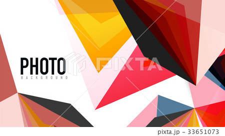 Modern triangle presentation template 33651073