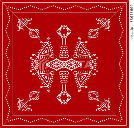 Folk, Tribal Design, Motif, Wall Painting 33653660