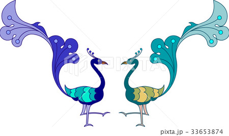 Peacock Artistic Hand Drawn Peacock Artistic Hand Drawn 33653874