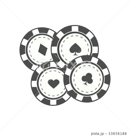 Gambling Chips Vector Illustration In Flat Design 33656188