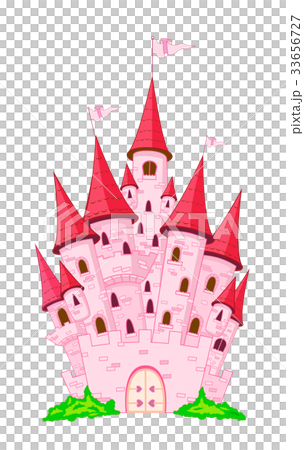 Pink princess castle  33656727