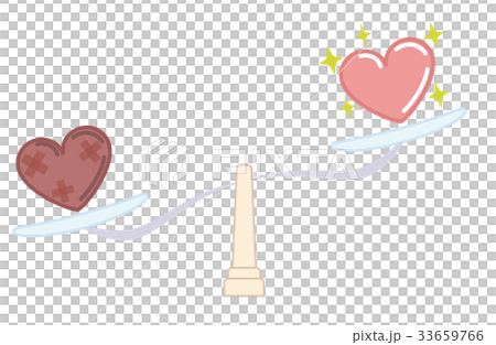 Heart and balance - Stock Illustration [33659766] - PIXTA